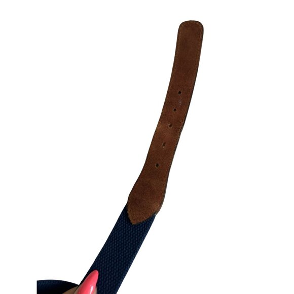 GUY HARVEY Men's Tuna Embroidered Leather Trim Fish Belt Size 40 - Picture 7 of 7